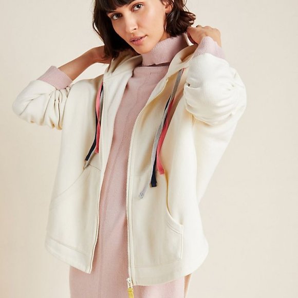Anthropologie Tops - Satuday/Sunday Danielle Fleece Zip-Up Hoodie